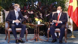 Chủ tịch nước Nguyễn Xuân Phúc tiếp lãnh đạo một số tập đoàn hàng đầu Singapore