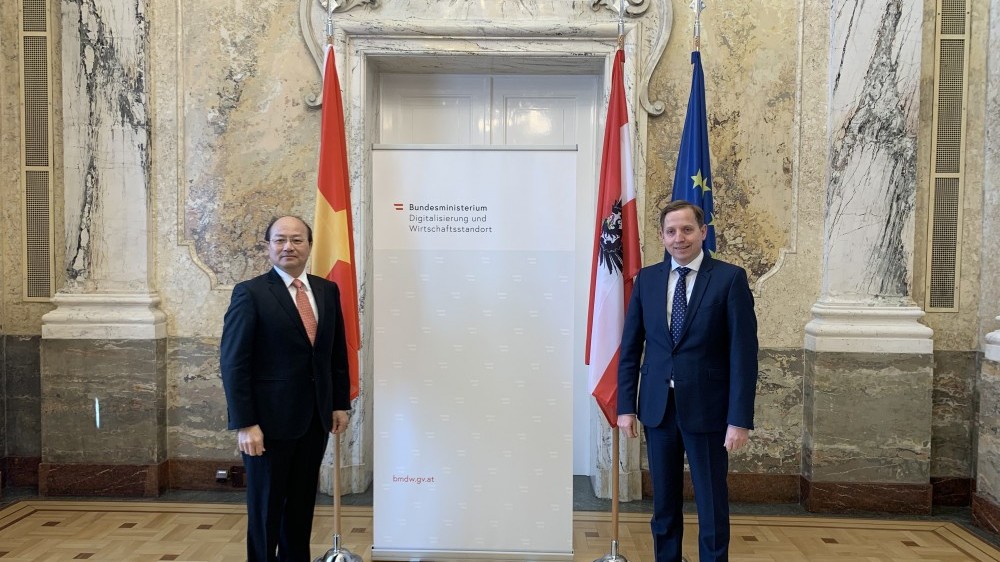 Việt Nam-Áo đẩy mạnh hợp tác về kinh tế, thương mại