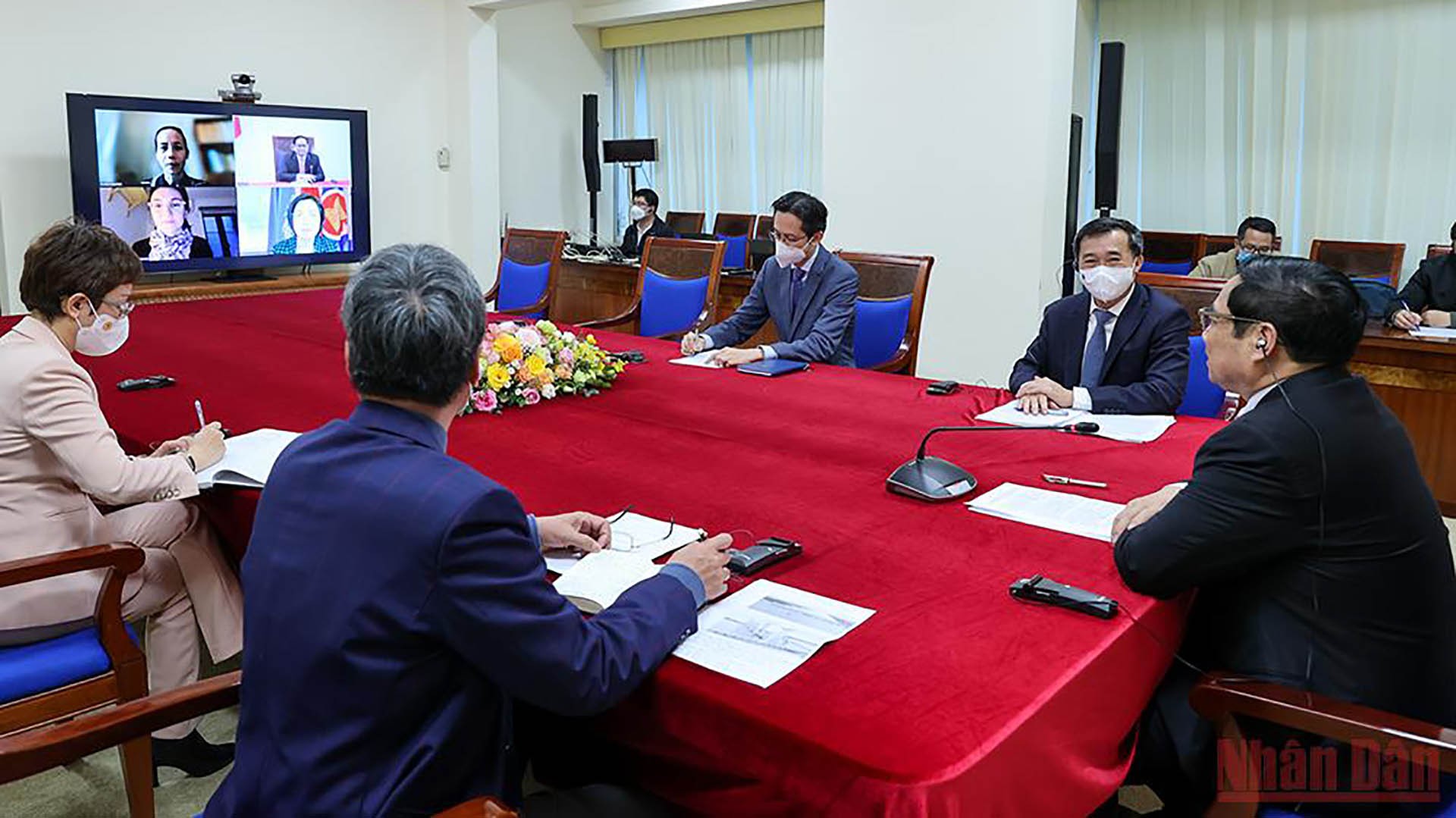 Quang cảnh buổi điệm đàm. (Ảnh: VGP)