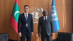 Đại sứ Đặng Hoàng Giang chào xã giao Chủ tịch Đại hội đồng Liên hợp quốc