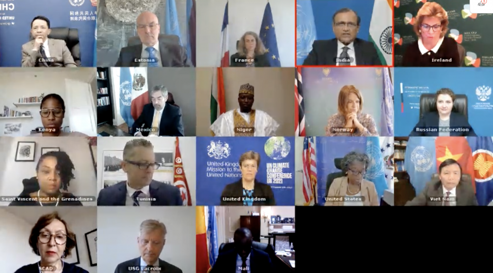 Hội đồng Bảo an Liên hợp quốc (HĐBA LHQ) đã họp trực tuyến về tình hình Mali. Hội đồng Bảo an Liên hợp quốc (HĐBA LHQ) đã họp trực tuyến về tình hình Mali.