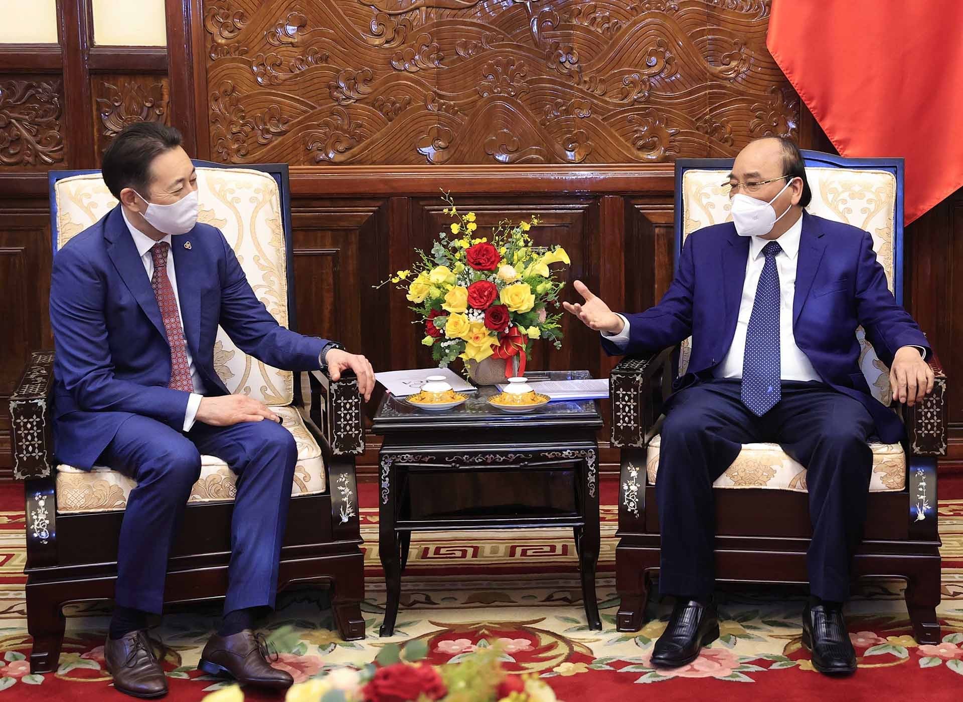 Chủ tịch nước Nguyễn Xuân Phúc tiếp Giám đốc điều hành Ban thư ký CICA