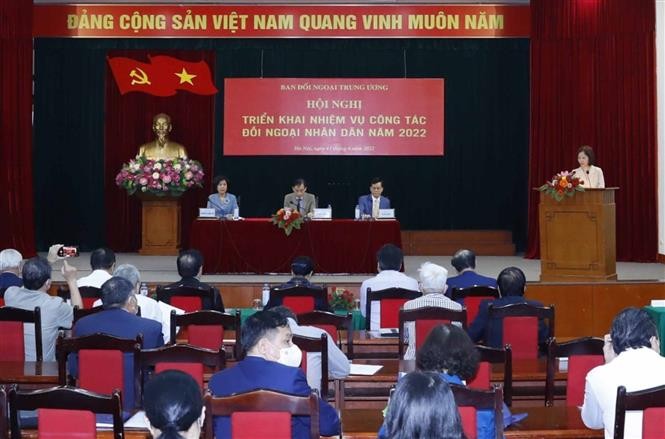 Ban Đối ngoại Trung ương tổ chức Hội nghị triển khai nhiệm vụ công tác đối ngoại nhân dân năm 2022