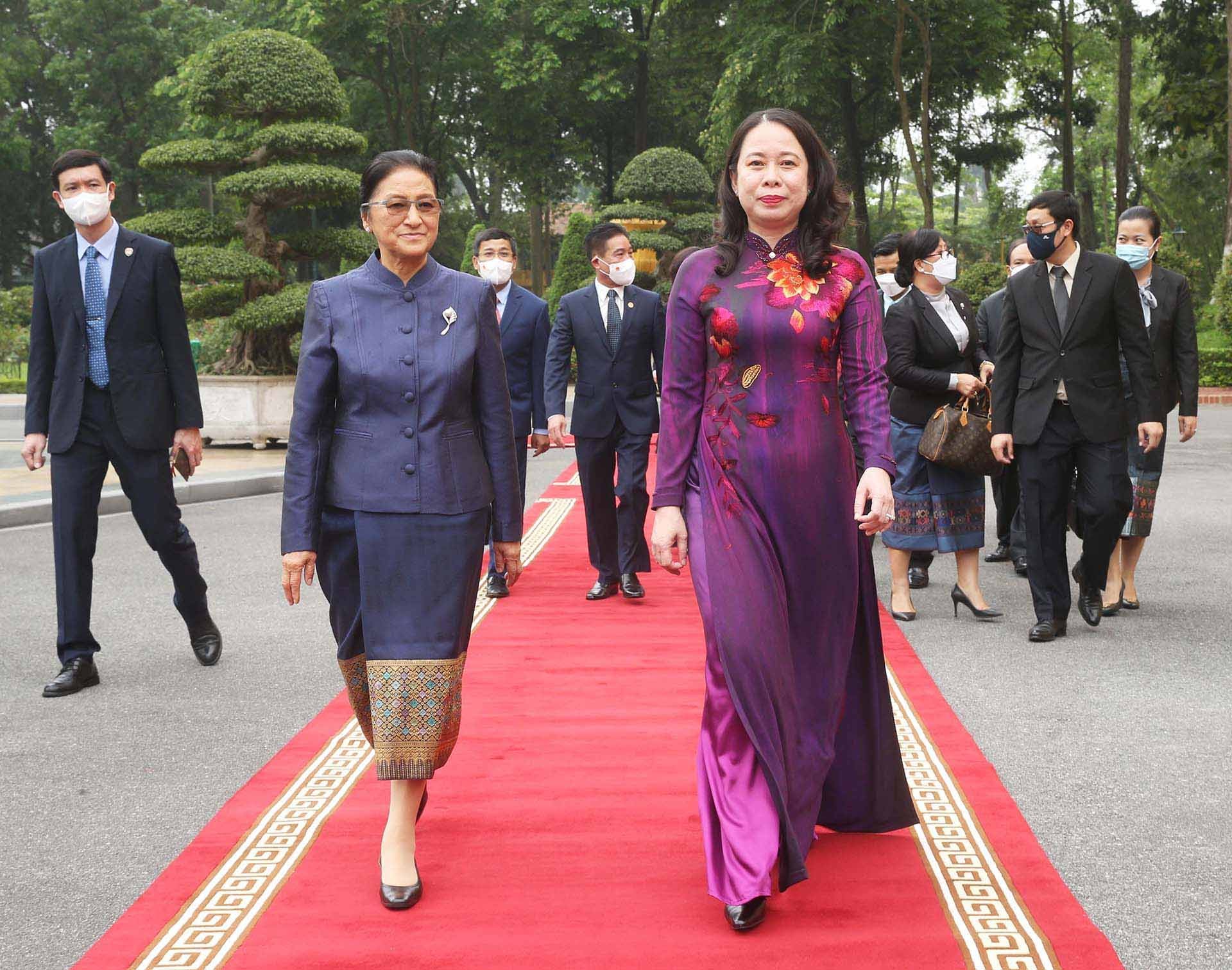 Phó Chủ tịch nước Võ Thị Ánh Xuân hội đàm với Phó Chủ tịch nước Lào Pany Yathotou Phó Chủ tịch nước Võ Thị Ánh Xuân hội đàm với Phó Chủ tịch nước Lào Pany Yathotou