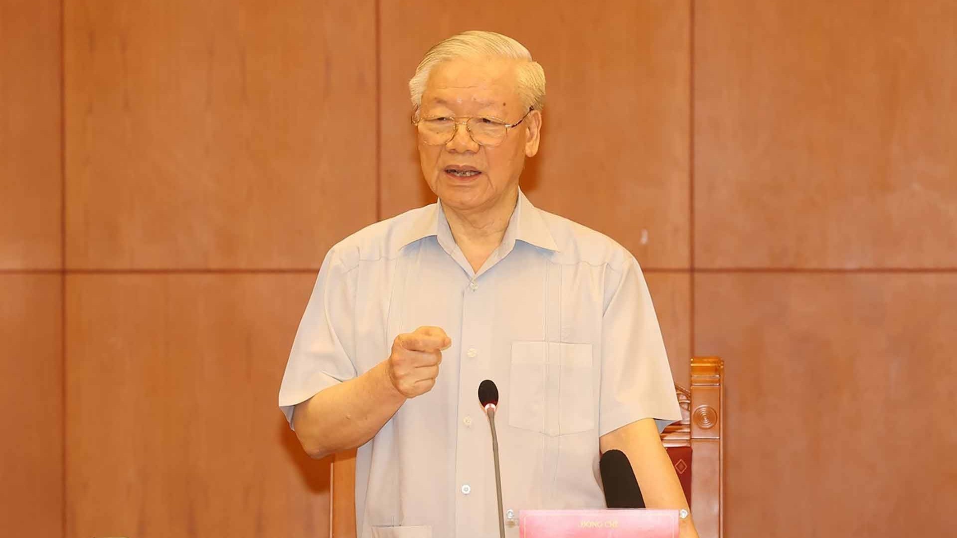 Tổng Bí thư Nguyễn Phú Trọng chủ trì họp Thường trực Ban Chỉ đạo Trung ương về phòng, chống tham nhũng, tiêu cực