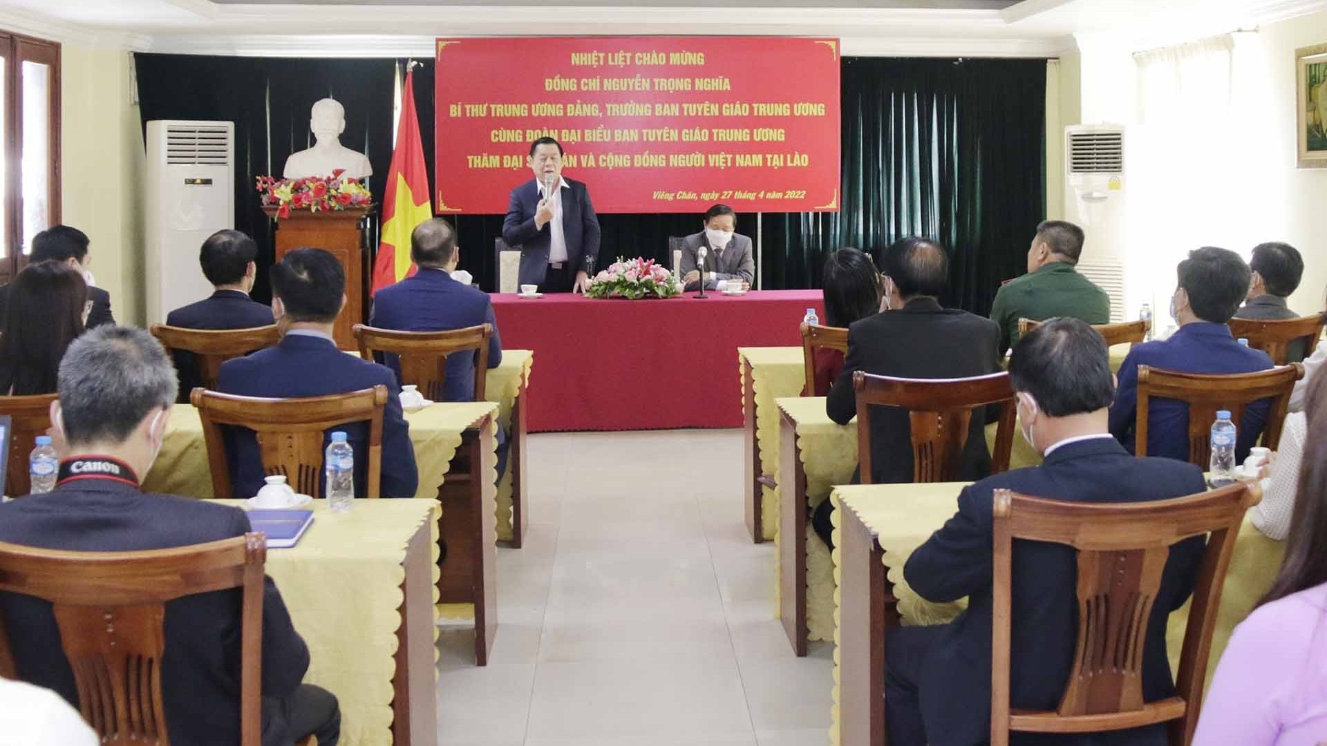 Hoạt động của Đoàn đại biểu cấp cao Ban Tuyên giáo Trung ương Đảng tại Lào