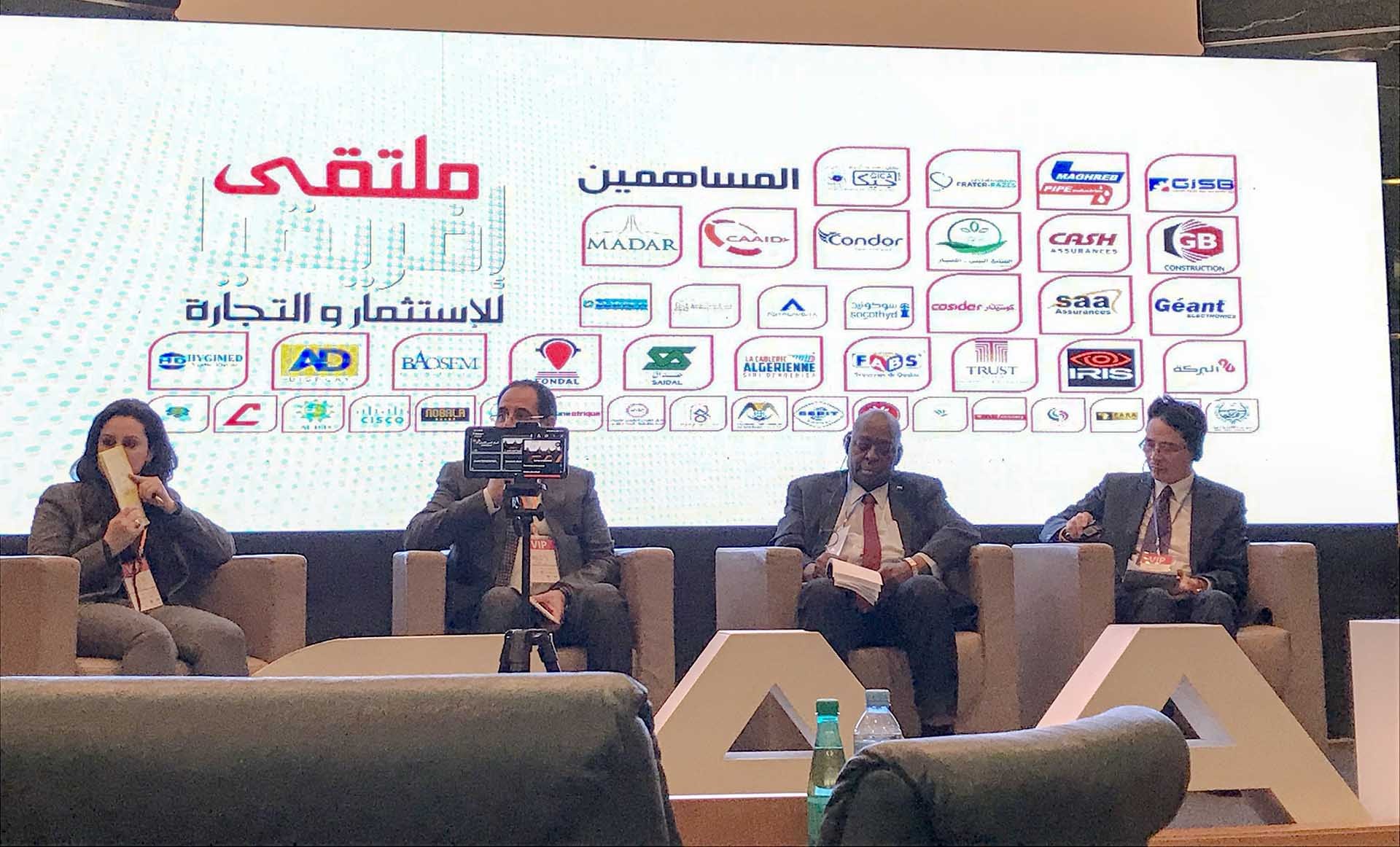 Đại sứ Việt Nam tại Algeria Nguyễn Thành Vinh phát biểu tại phiên thảo luận.