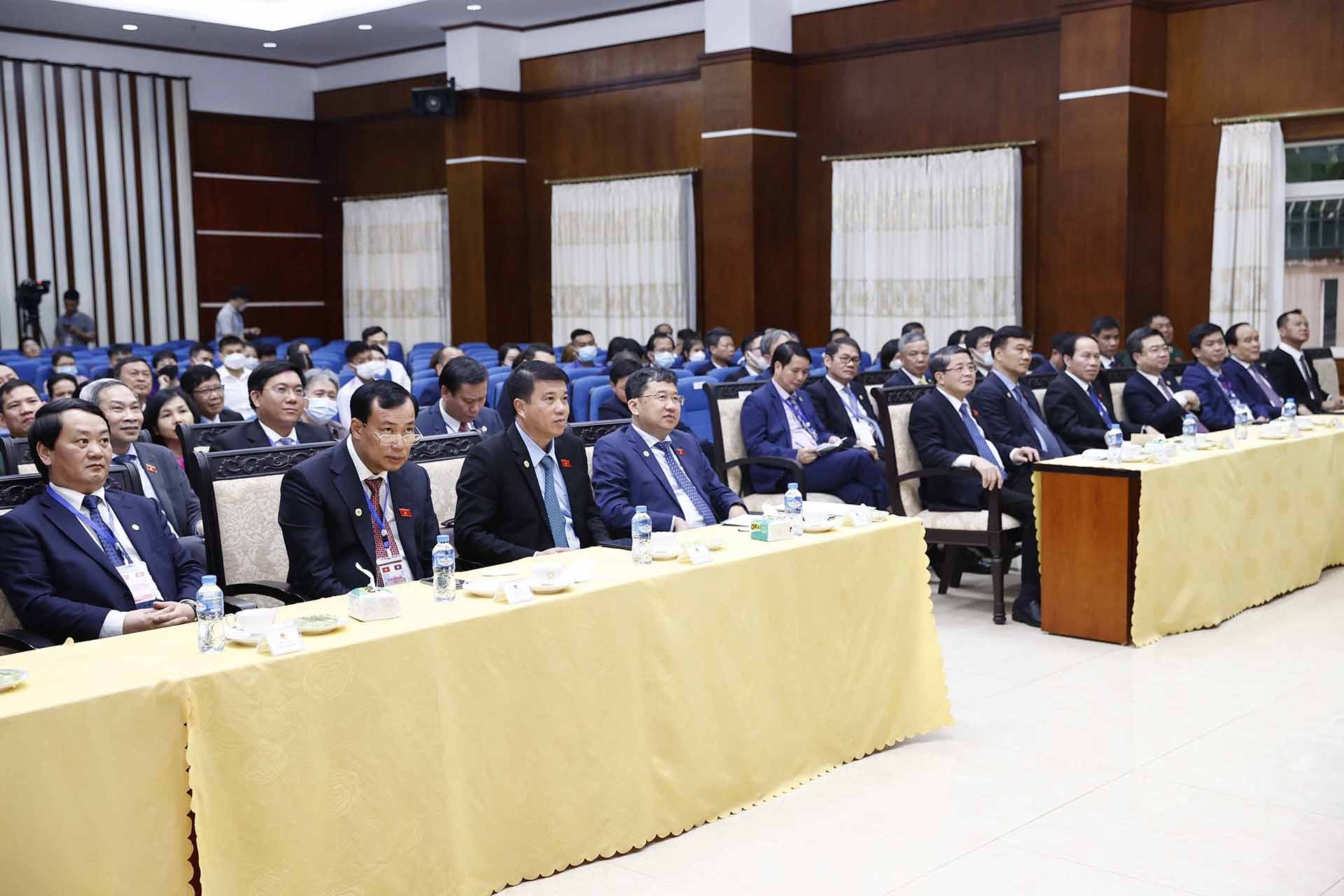 Đại biểu dự buổi gặp gỡ. (Nguồn: TTXVN)