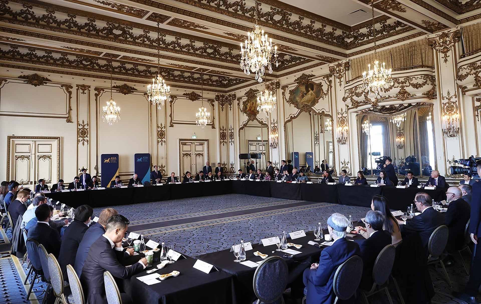 Tọa đàm đổi mới sáng tạo và khởi nghiệp do Asia Society tổ chức. (Nguồn: TTXVN)