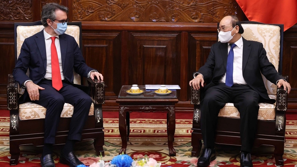 Chủ tịch nước Nguyễn Xuân Phúc tiếp Đại sứ, Trưởng phái đoàn EU tại Việt Nam