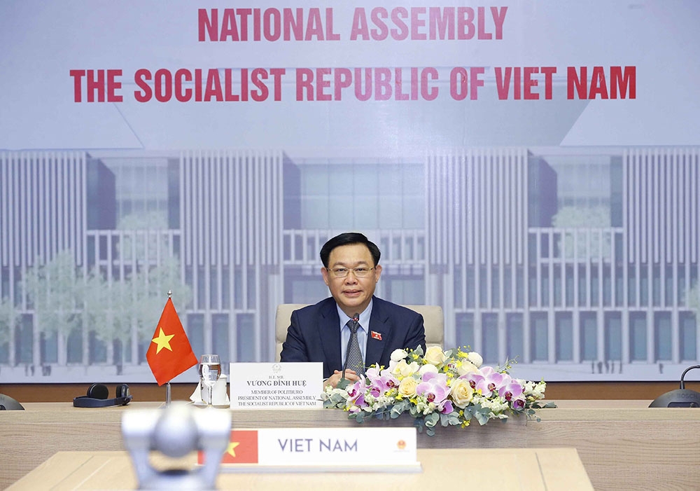 Chủ tịch Quốc hội Vương Đình Huệ hội đàm trực tuyến với Chủ tịch Hạ viện Australia Chủ tịch Quốc hội Vương Đình Huệ hội đàm trực tuyến với Chủ tịch Hạ viện Australia