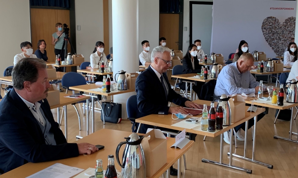 Buổi chào đón các du học sinh nghề Việt Nam ngày 10/6/2021 tại Greifswald.