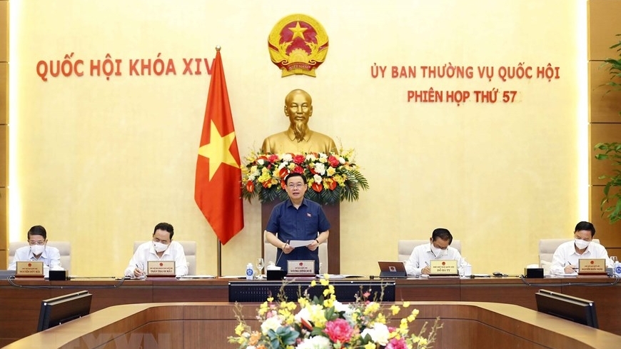 Chủ tịch Quốc hội Vương Đình Huệ chủ trì Phiên họp thứ 57 Ủy ban Thường vụ Quốc hội