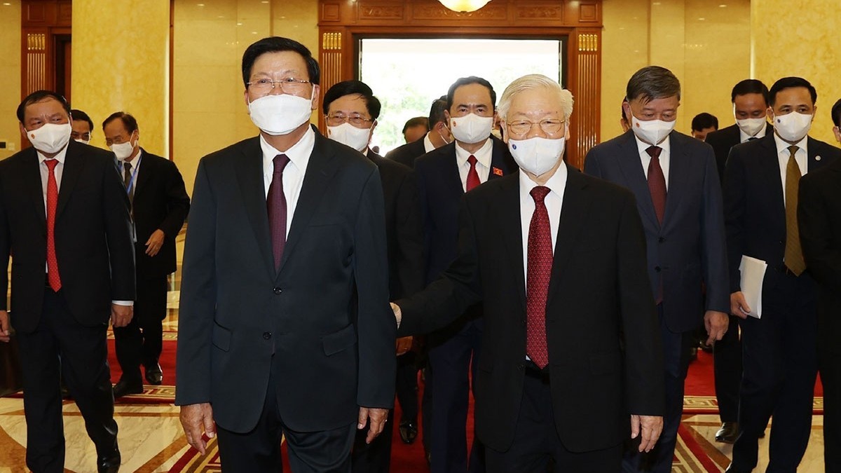 Lãnh đạo Việt Nam gửi điện mừng kỷ niệm lần thứ 46 Quốc khánh nước CHDCND Lào