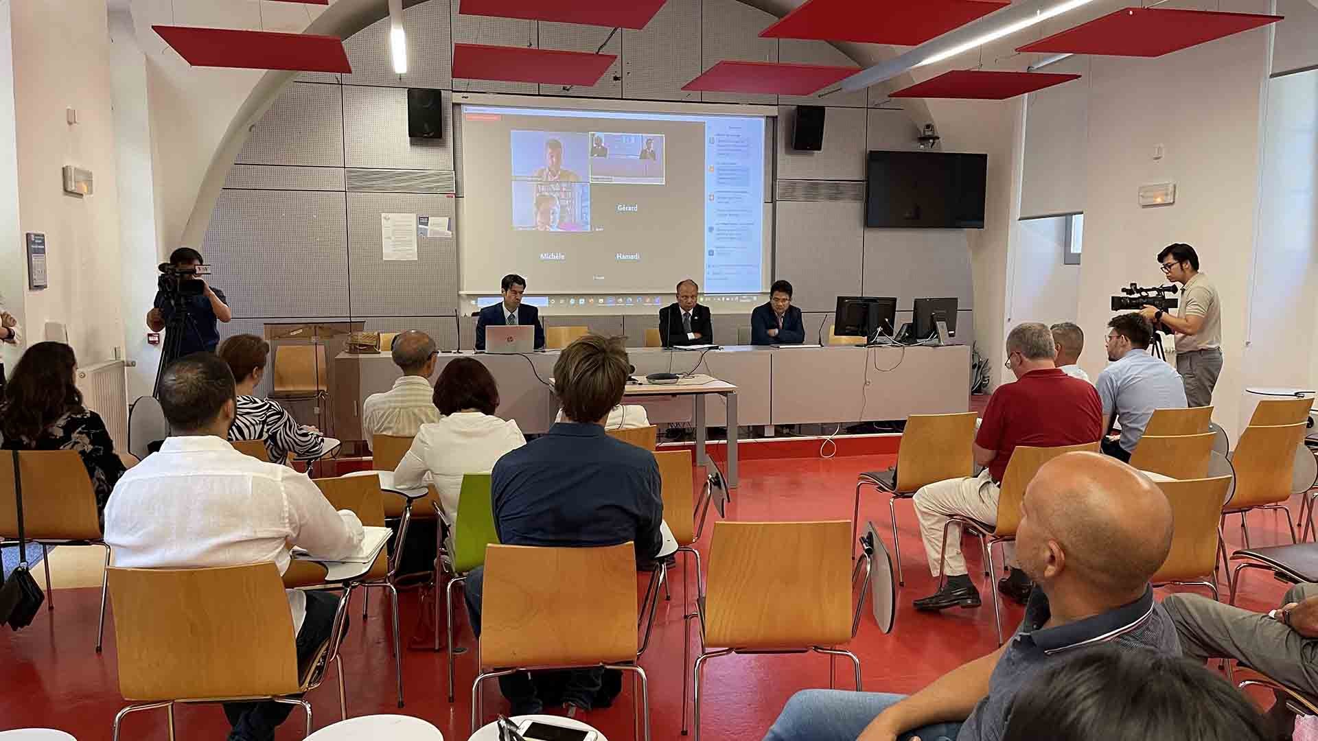 Quang cảnh buổi tọa đàm. (Nguồn: TTXVN)