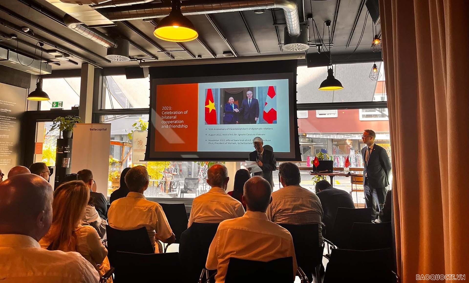 Tăng cường hoạt động xúc tiến thương mại, đầu tư vào Việt Nam tại Thụy Sỹ Tăng cường hoạt động xúc tiến thương mại, đầu tư vào Việt Nam tại Thụy Sỹ