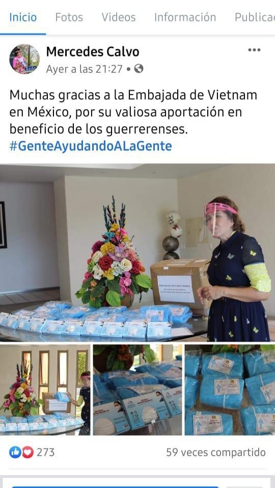 thong doc bang guerrero cua mexico cam on viet nam ho tro thiet bi phong dich