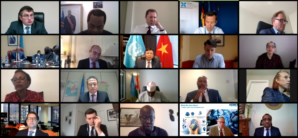 Đại sứ Đặng Đình Quý, Trưởng Phái đoàn Việt Nam tại LHQ hoi dong bao an thao luan mo ve van de khai thac tai nguyen trai phep tai khu vuc ho lon