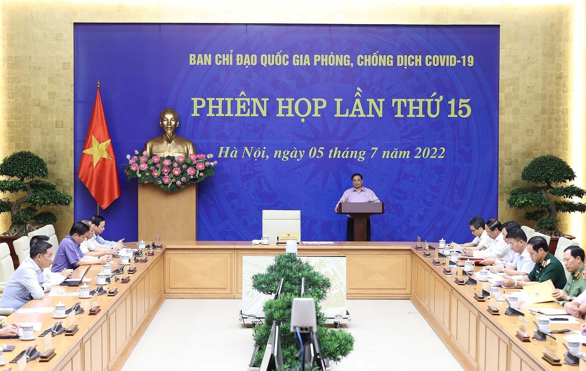 Thủ tướng Phạm Minh Chính phát biểu chỉ đạo. (Nguồn: TTXVN)