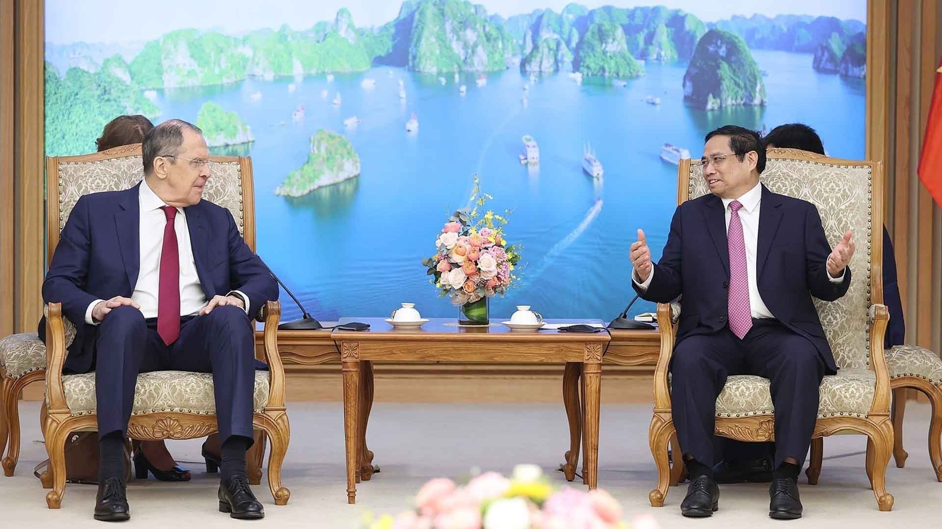 Thủ tướng Phạm Minh Chính tiếp Bộ trưởng Ngoại giao Nga Sergey Lavrov