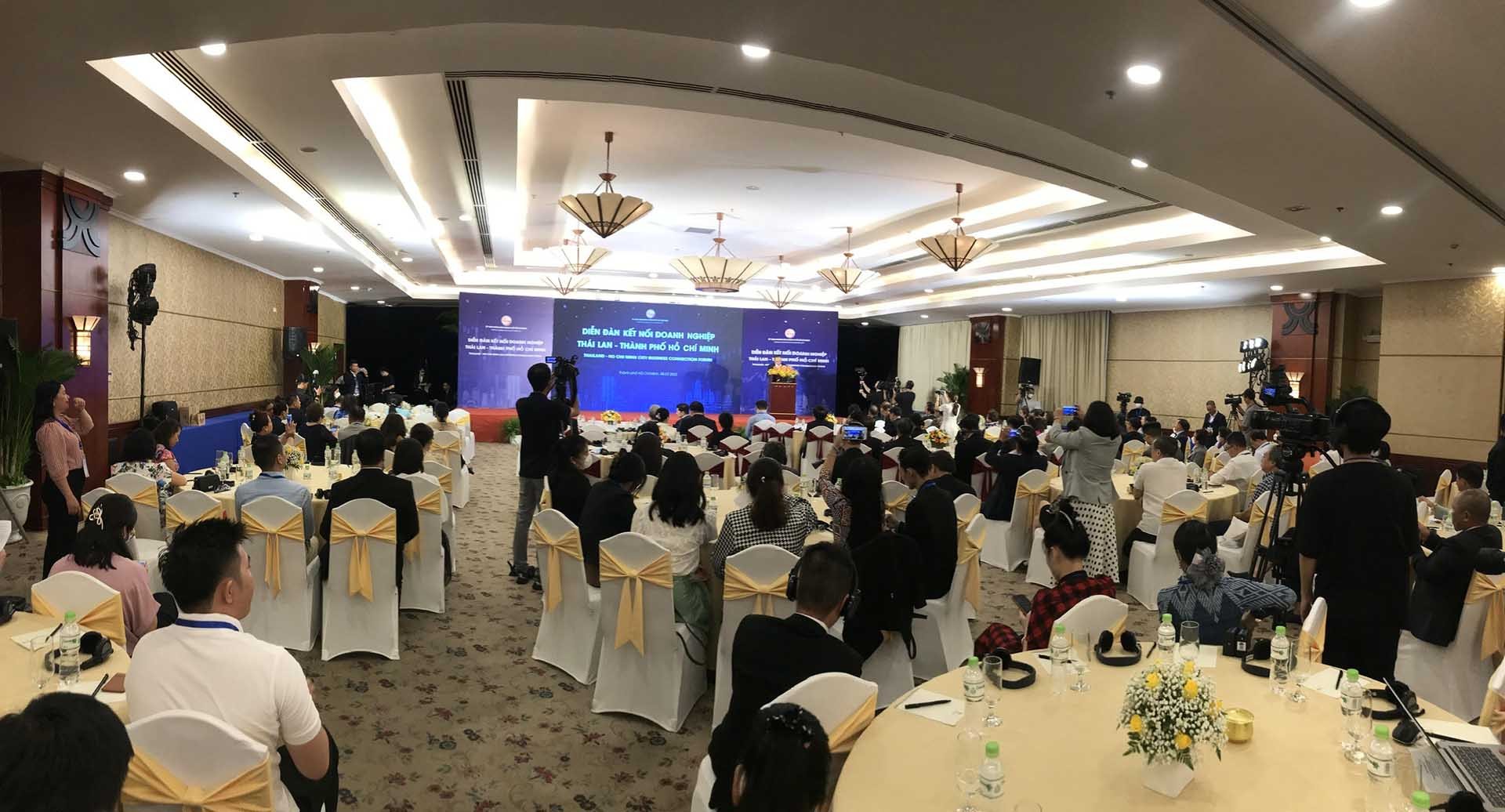 Toàn cảnh Diễn đàn kết nối doanh nghiệp Thái Lan-TP. Hồ Chí Minh 2022.