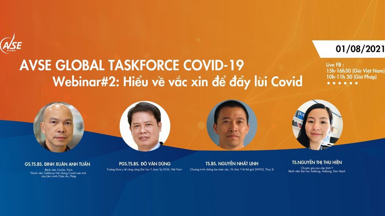 Đội ngũ chuyên gia của AVSE Global Taskforce Covid-19. (Nguồn: AVSE Global) Đội ngũ chuyên gia của AVSE Global Taskforce Covid-19. (Nguồn: AVSE Global)