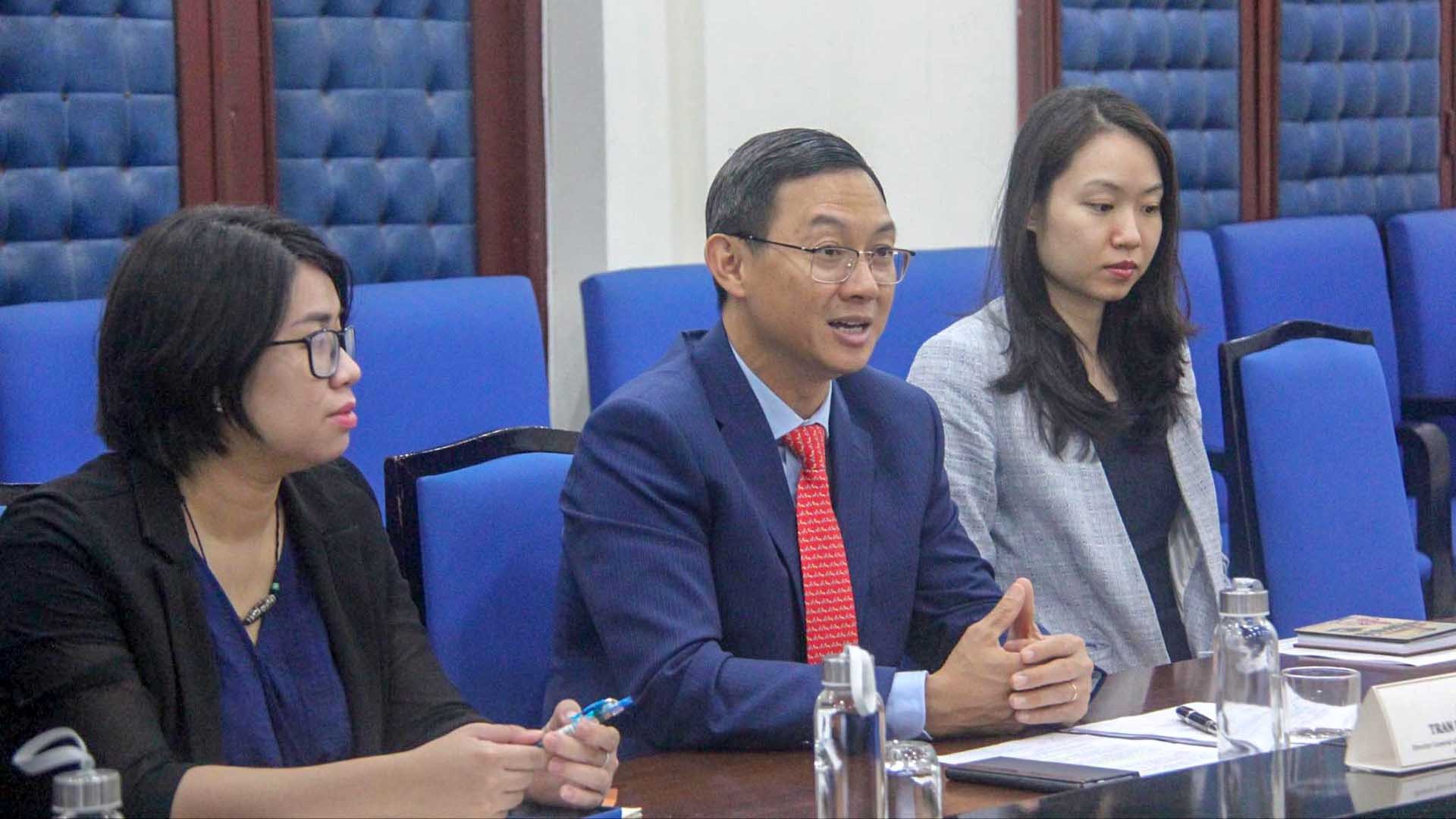 Giám đốc Sở Ngoại vụ TP. Hồ Chí Minh Trần Phước Anh phát biểu. Giám đốc Sở Ngoại vụ TP. Hồ Chí Minh Trần Phước Anh phát biểu.