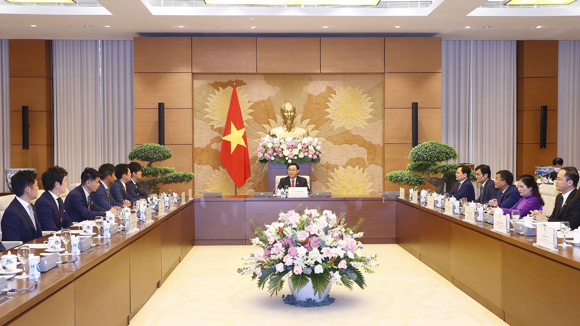 Quang cảnh buổi tiếp. (Nguồn: TTXVN)