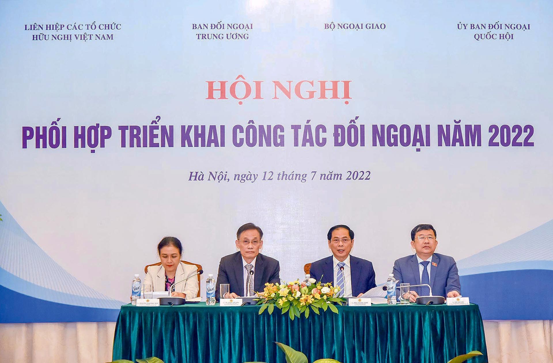 Hội nghị phối hợp triển khai công tác đối ngoại năm 2022. (Ảnh: Nguyễn Hồng)