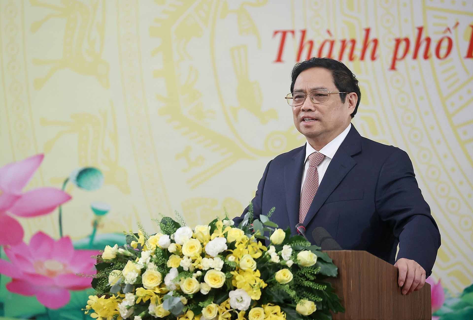 Thủ tướng Phạm Minh Chính phát biểu.