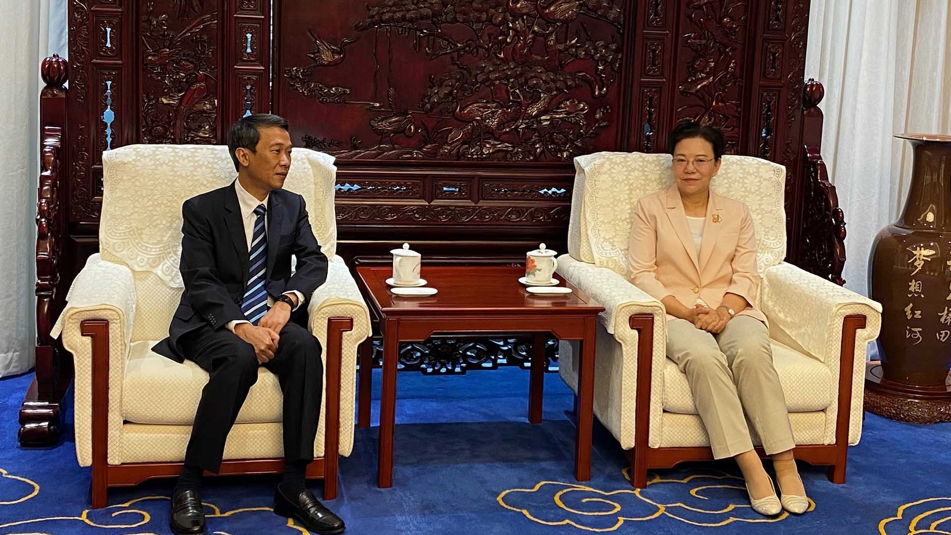 Hội đàm trực tuyến lần đầu tiên cơ chế giao lưu hợp tác giữa Hà Giang và Vân Nam