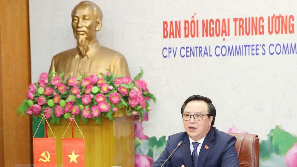 Trưởng Ban Đối ngoại Trung ương hội đàm trực tuyến với Phó Chủ tịch Đoàn Chủ tịch, Trưởng Ban Quốc tế Trung ương Đảng Cộng sản Nhật Bản