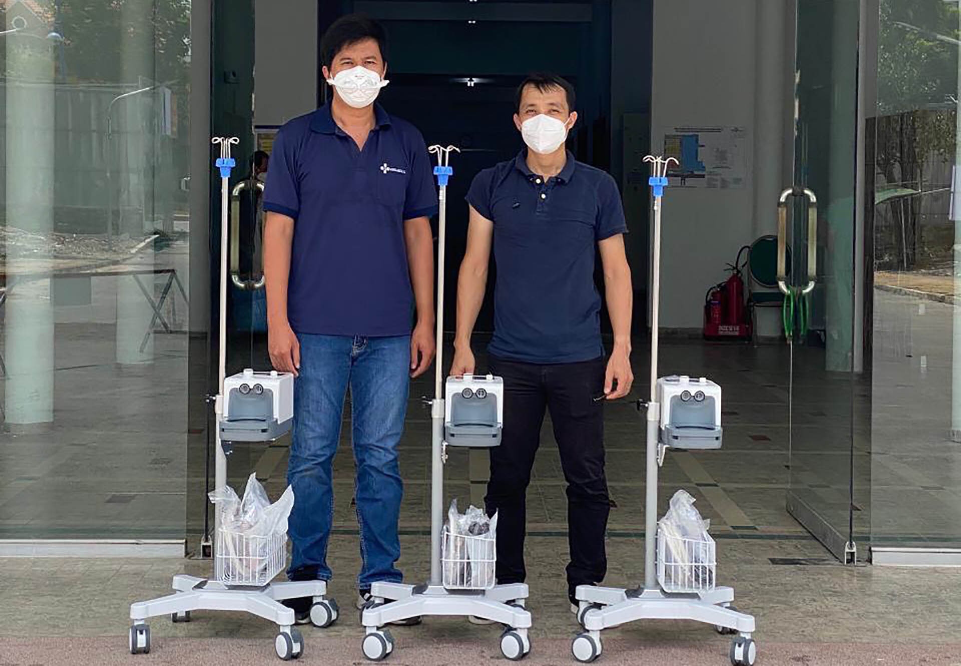 3 máy Oxy dòng cao có tích hợp SP02.