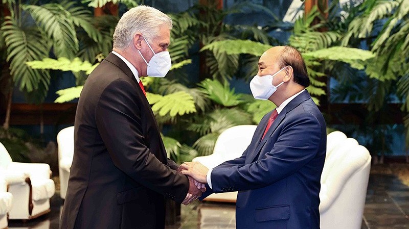 Chủ tịch nước Nguyễn Xuân Phúc kết thúc tốt đẹp chuyến thăm chính thức Cuba