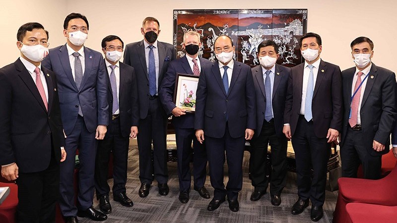 Chủ tịch nước Nguyễn Xuân Phúc tiếp các doanh nghiệp năng lượng hàng đầu Hoa Kỳ