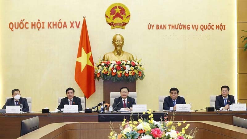 Chủ tịch Quốc hội Vương Đình Huệ làm việc với các doanh nghiệp Hoa Kỳ