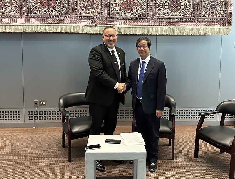 Bộ trưởng Bộ Giáo dục và Đào tạo dự Hội nghị thượng đỉnh về chuyển đổi giáo dục của Liên hợp quốc