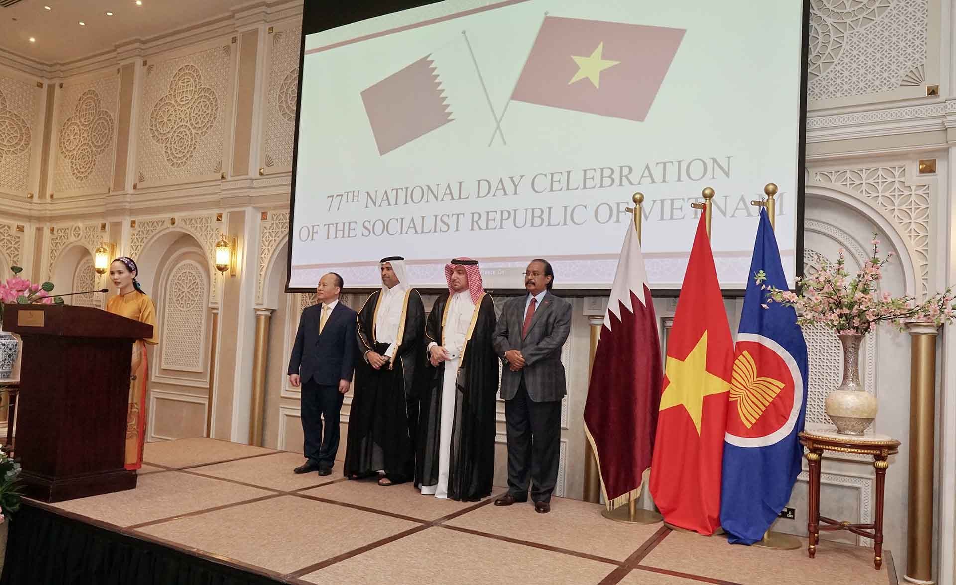 Đại sứ quán Việt Nam tại Qatar tổ chức chiêu đãi nhân kỷ niệm 77 năm Quốc khánh 2/9 Đại sứ quán Việt Nam tại Qatar kỷ niệm 77 năm Quốc khánh 2/9