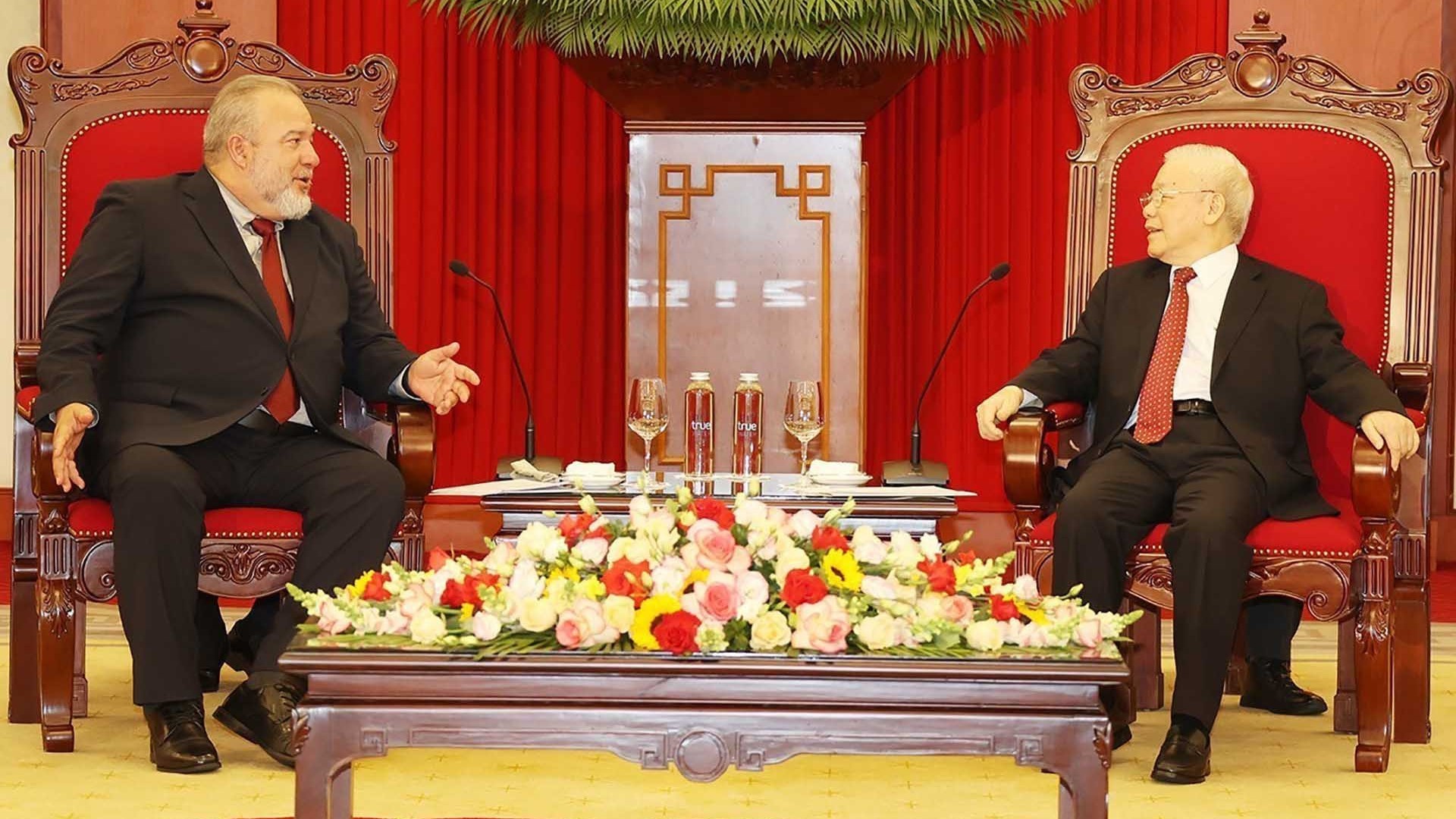 Tổng Bí thư Nguyễn Phú Trọng tiếp Thủ tướng Cuba Manuel Marrero Cruz