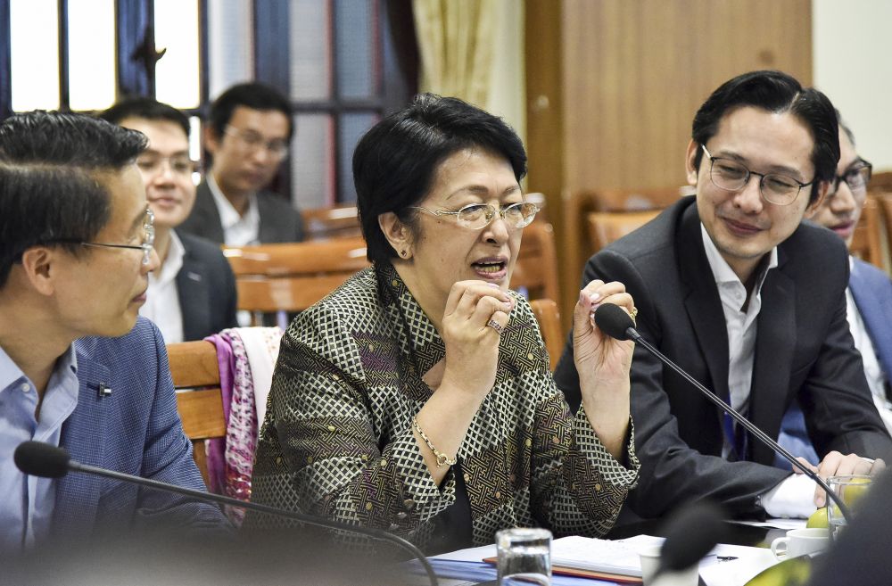 Bà Tôn Nữ Thị Ninh tại hội thảo về phiên dịch ngoại giao. (Ảnh: N.Hồng) Ngoại giao đa phương: Mỗi thời mỗi khác nhưng luôn tỏa sáng