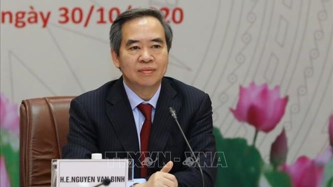 Trưởng Ban Kinh tế Trung ương Nguyễn Văn Bình hội đàm trực tuyến với các tổ chức tài chính của Nhật Bản, Hoa Kỳ và Australia