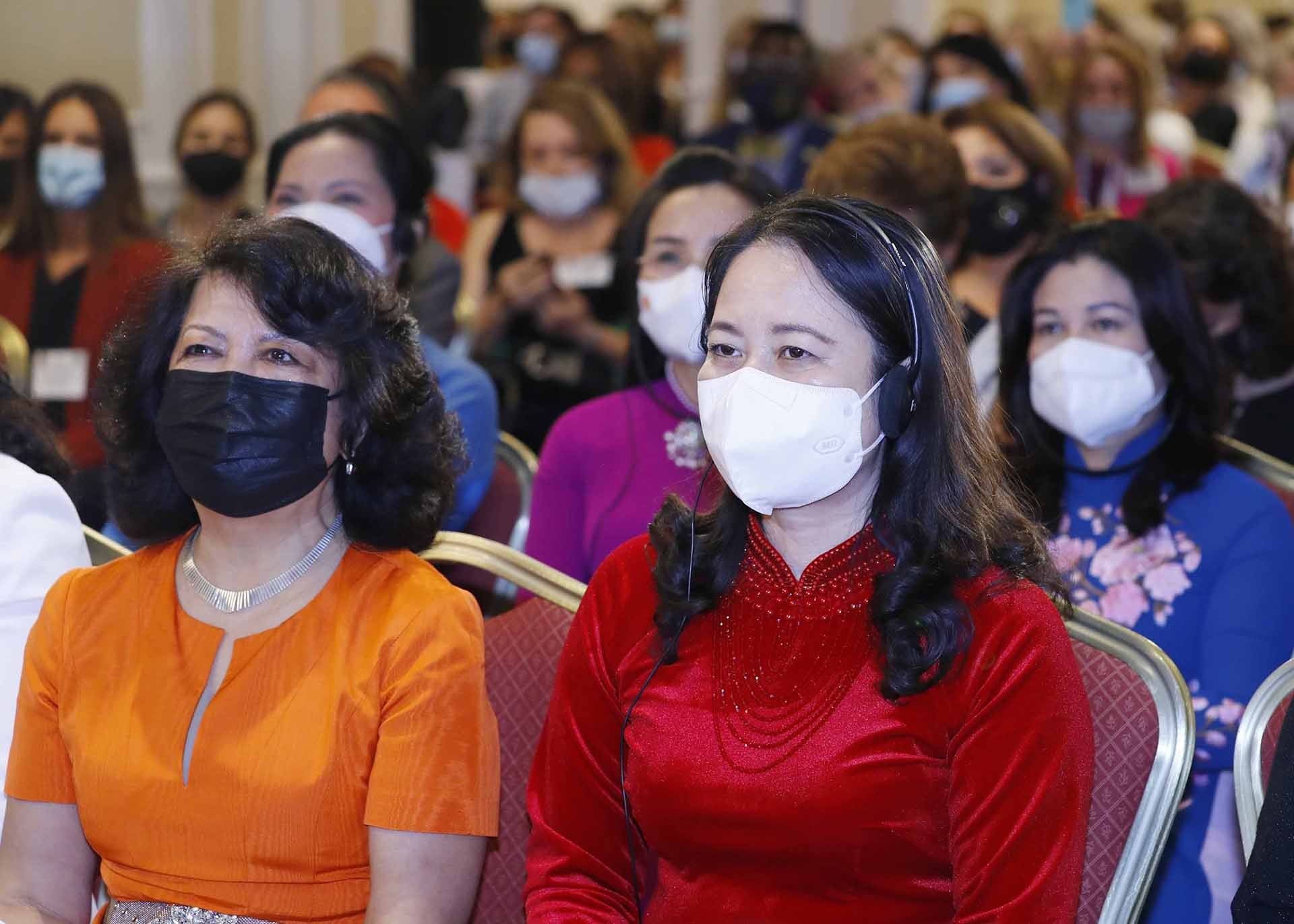 Phó Chủ tịch nước Võ Thị Ánh Xuân dự Lễ khai mạc Hội nghị. (Nguồn: TTXVN)