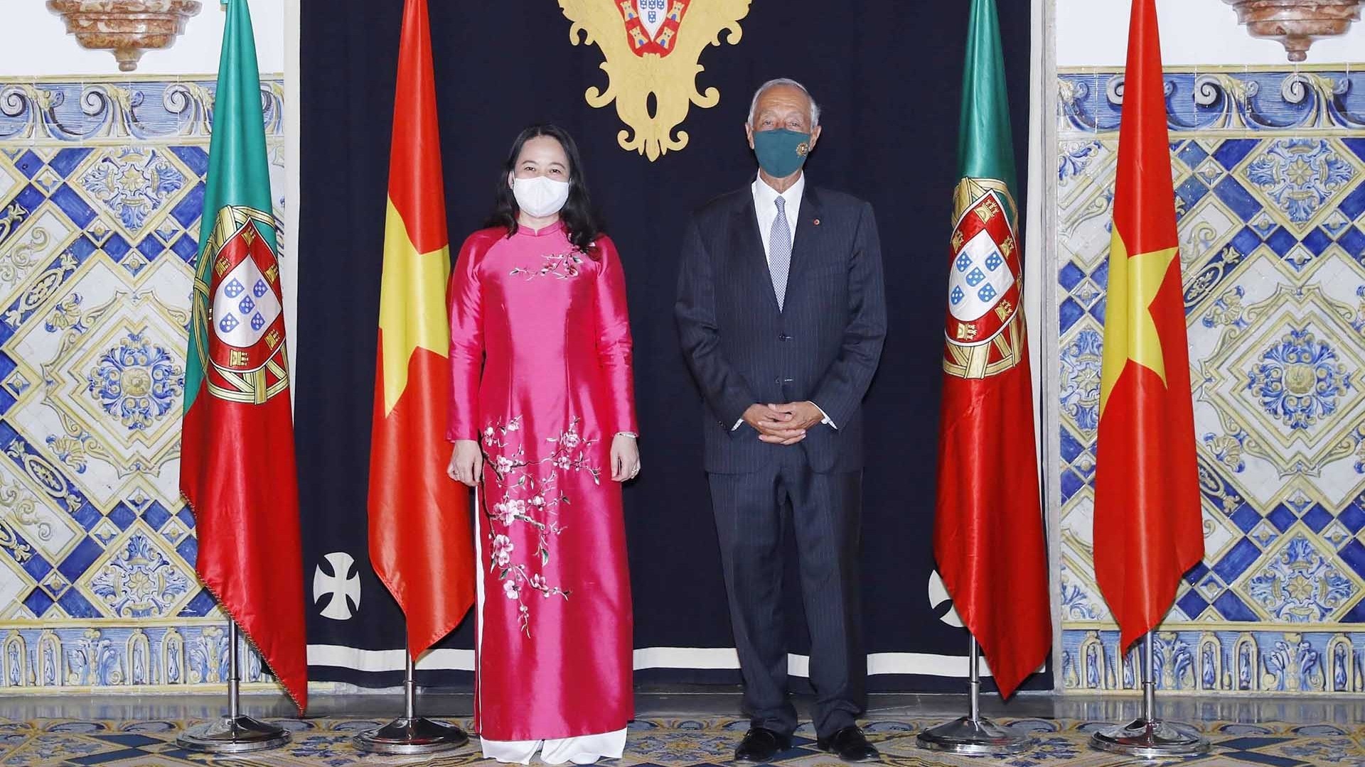 Phó Chủ tịch nước Võ Thị Ánh Xuân hội kiến Tổng thống Bồ Đào Nha