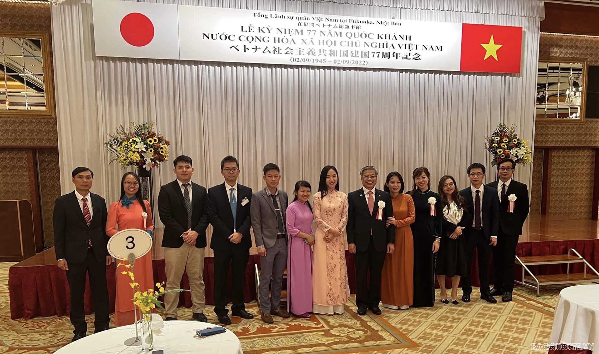 Lễ kỷ niệm Quốc khánh trang trọng và ấm cúng tại Fukuoka, Nhật Bản