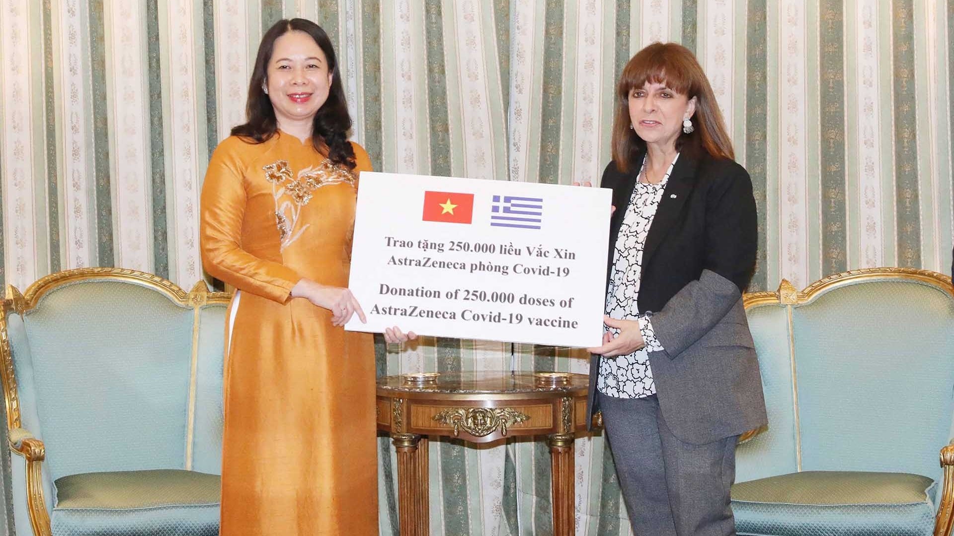 Phó Chủ tịch nước Võ Thị Ánh Xuân thăm chính thức Cộng hòa Hy Lạp