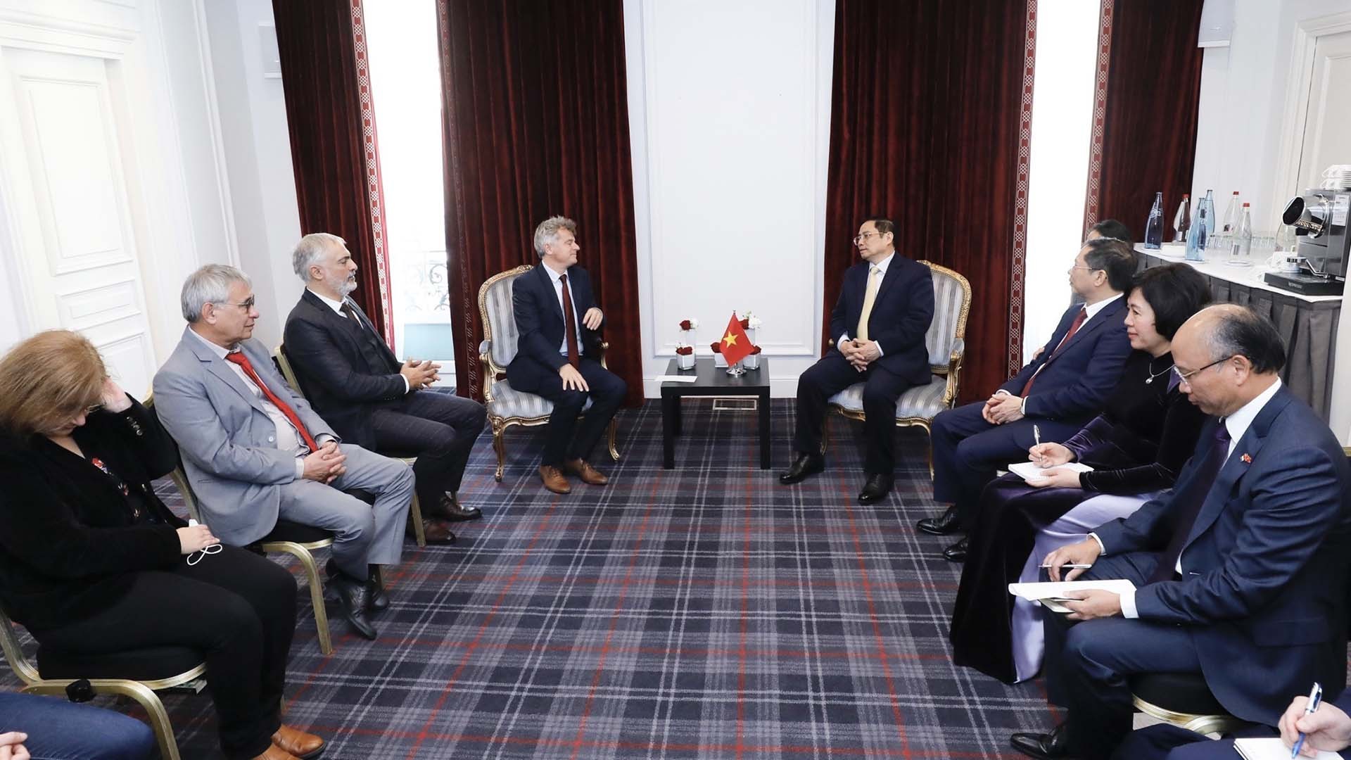 Thủ tướng Phạm Minh Chính tiếp Bí thư toàn quốc Đảng Cộng sản Pháp Fabien Roussel Thủ tướng Phạm Minh Chính tiếp Bí thư toàn quốc Đảng Cộng sản Pháp Fabien Roussel