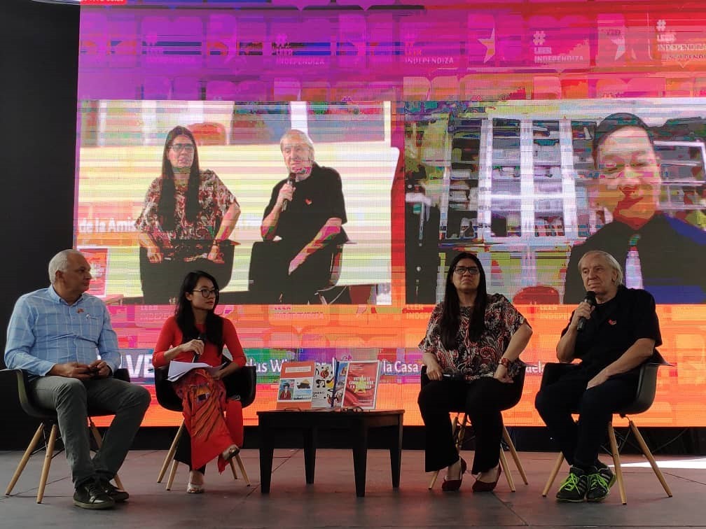 Đại sứ quán Việt Nam tại Venezuela đã tổ chức buổi tọa đàm với chủ đề “Khái quát những đặc điểm nổi bật của ngành xuất bản Việt Nam từ thuở sơ khai đến hiện đại” theo hình thức trực tiếp và trực tuyến. Đại sứ quán Việt Nam tại Venezuela đã tổ chức buổi tọa đàm với chủ đề “Khái quát những đặc điểm nổi bật của ngành xuất bản Việt Nam từ thuở sơ khai đến hiện đại” theo hình thức trực tiếp và trực tuyến.