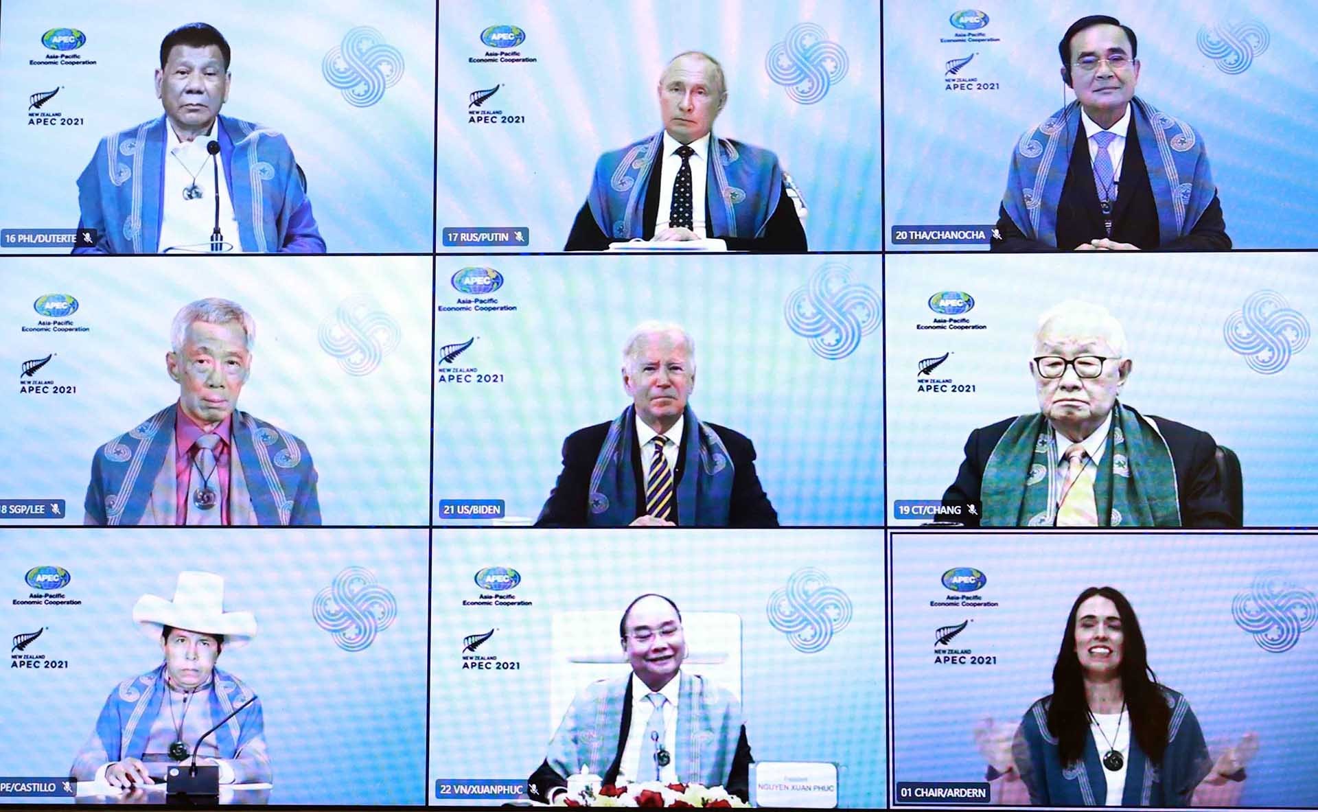 Hội nghị các nhà Lãnh đạo kinh tế APEC lần thứ 28 được tổ chức theo hình thức trực tuyến. (Nguồn: TTXVN)