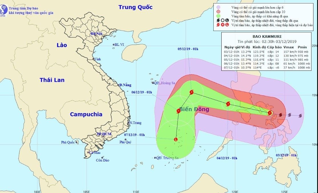 Bão Kammuri có ảnh hưởng tới trận U22 Việt Nam - U22 Singapore?