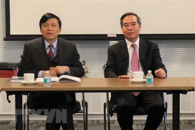 Trưởng ban Kinh tế Trung ương làm việc với Phái đoàn thường trực Việt Nam tại LHQ